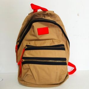 MARC BY MARC JACOBS WORK Khaki Orange Small Back Pack Canvas - Excellent